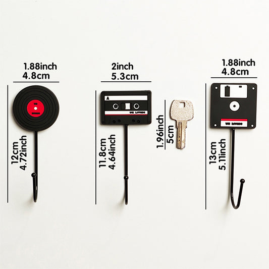 Industrial Metal Wall Hooks-Retro Nordic European Style Decorative Hooks for Coffee Shop Cafe & Home Decoration